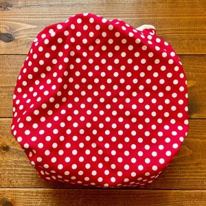 画像4: みずたま（レッド赤） 【よつばのおむつ/日本製/ハンドメイド】 布おむつカバー （透湿性防水布使用）ドット,レッド,水玉 (4)