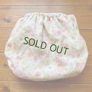 画像3: 【大きいトレパン XL:90-110】 リバティ風フラワー（ピンク系） パンツ型おむつカバー（防水）立ったまま交換出来る♪女の子,花柄 (3)