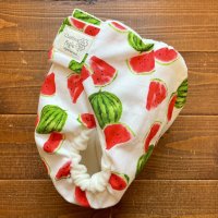画像1: 【受注製作】スイカ 【よつばのおむつ/日本製/ハンドメイド】 布おむつカバー （透湿性防水布使用）すいか,西瓜,夏