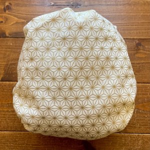 画像4: 縁起の良い麻の葉（白金 ホワイト×ゴールド） 【よつばのおむつ/日本製/ハンドメイド】 布おむつカバー （透湿性防水布使用）和柄 (4)