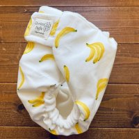 画像1: バナナ 【よつばのおむつ/日本製/ハンドメイド】 布おむつカバー （透湿性防水布使用）フルーツ