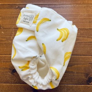 画像3: バナナ 【よつばのおむつ/日本製/ハンドメイド】 布おむつカバー （透湿性防水布使用）フルーツ (3)