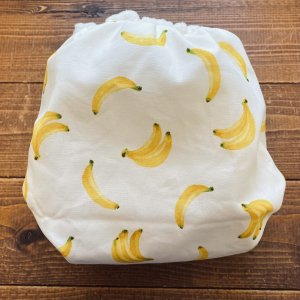 画像4: バナナ 【よつばのおむつ/日本製/ハンドメイド】 布おむつカバー （透湿性防水布使用）フルーツ (4)