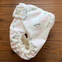 画像1: 北欧アジサイ（ピンク） 【よつばのおむつ/日本製/ハンドメイド】 布おむつカバー （透湿性防水布使用）花柄