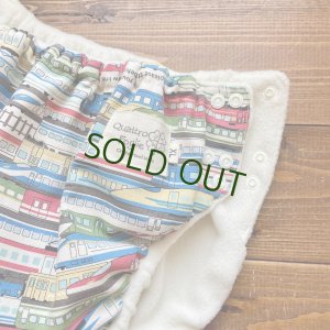 画像2: 【受注製作】電車【大きいトレパン XL:90-110】 パンツ型おむつカバー（防水）立ったまま交換出来る♪列車,新幹線,男の子 (2)