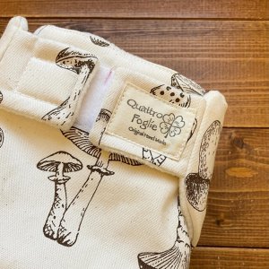 画像2: 【受注製作】リアルキノコ（キナリ） 【よつばのおむつ/日本製/ハンドメイド】 布おむつカバー （透湿性防水布使用）きのこ※ご希望のサイズをお知らせください (2)