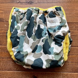 画像1: 早い者勝ち¥0プレゼント【お買い上げ20,000円以上 】 ハンドメイドパンツ型おむつカバー 「迷彩柄 Lサイズ」 (1)
