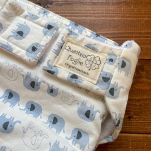 画像2: ¥0プレゼント 【18,000円以上お買い上げ特典】ハンドメイドおむつカバー ゾウさん Mサイズ (2)