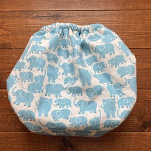 画像3: 【大きいトレパン XL:90-110】 ごきげんゾウさん/パンツ型おむつカバー（防水）立ったまま交換出来る♪水色,ブルー,ぞうさん (3)