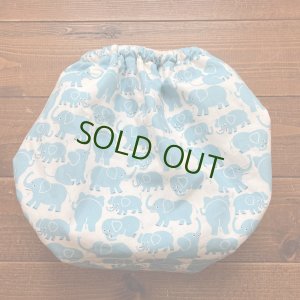 画像3: 【大きいトレパン XL:90-110】 ごきげんゾウさん/パンツ型おむつカバー（防水）立ったまま交換出来る♪水色,ブルー,ぞうさん (3)