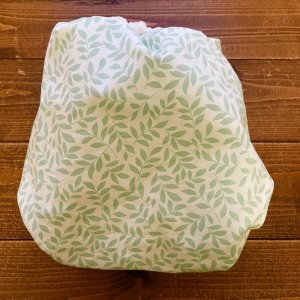 画像4: 【受注製作】ナチュラルリーフ(グリーン) 【よつばのおむつ/日本製/ハンドメイド】 布おむつカバー (透湿性防水布使用) ※ご希望のサイズをお知らせください (4)