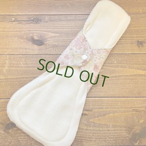 画像3: 夜用布ナプキン30cm 多い日も安心の防水仕様 リバティ風フラワー（ピンク系） 【ハンドメイド】 (3)