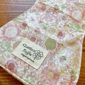 画像2: 夜用布ナプキン30cm 多い日も安心の防水仕様 リバティ風フラワー（ピンク系） 【ハンドメイド】 (2)