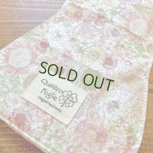 画像2: 夜用布ナプキン30cm 多い日も安心の防水仕様 リバティ風フラワー（ピンク系） 【ハンドメイド】 (2)