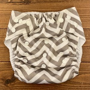 画像1: 早い者勝ち¥0プレゼント 【お買い上げ16,000円以上特典】 パンツ型ワンサイズおむつ 北欧ジグザグ (1)