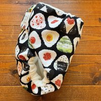 画像1: ノリノリおむすび 【よつばのおむつ/日本製/ハンドメイド】 布おむつカバー （透湿性防水布使用）