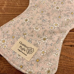 画像2: 夜用布ナプキン30cm 多い日も安心の防水仕様 やさしい花（ピンク） 【ハンドメイド】 (2)