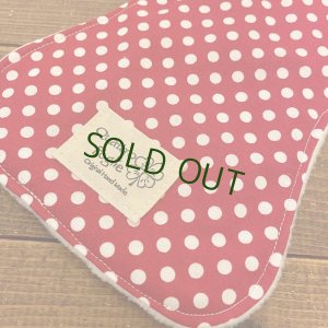 画像2: 夜用布ナプキン30cm 多い日も安心の防水仕様 水玉レッド 【ハンドメイド】 (2)