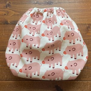 画像3: ごきげんブタちゃん 【トレパンM~L】立ったまま交換出来る♪ パンツ型おむつカバー（防水）アニマル,ぶた (3)