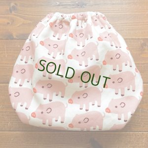 画像3: 【大きいトレパン XL:90-110】 ごきげんブタちゃん パンツ型おむつカバー（防水）立ったまま交換出来る♪アニマル,ぶた (3)