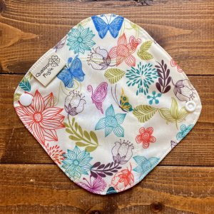 画像3: ¥0プレゼント 【7,777円以上お買い上げ特典】非売品 布ナプキンライナー「フラワーバタフライ」 (3)