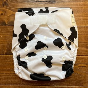 画像1: 早い者勝ち¥0プレゼント 【お買い上げ12,000円以上特典】 訳ありワンサイズおむつ 「牛（マジックテープ）」 (1)