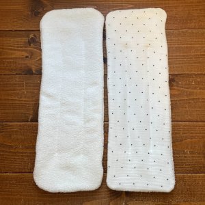 画像13: 【クリックポスト送料無料】 ナチュラル素材の魔法のおむつ２枚セット♪（ネル生地,Wガーゼ生地）超吸収！ふわもち♪布おむつ,インサーツ (13)