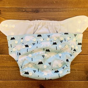 画像3: 早い者勝ち¥0プレゼント 【お買い上げ15,000円以上特典】 訳ありワンサイズおむつ 「シロクマ（スナップ）」 (3)