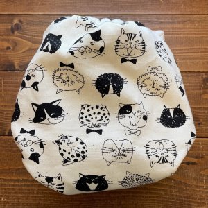 画像4: にゃんこ大集合！ 【よつばのおむつ/日本製/ハンドメイド】 布おむつカバー （透湿性防水布使用）猫,ネコ,ねこ,きなり (4)