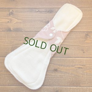 画像3: 夜用布ナプキン30cm 多い日も安心の防水仕様 北欧ぬくもりフラワー 【ハンドメイド】ピンク (3)
