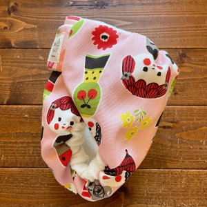 画像3: 北欧こけしちゃん 【よつばのおむつ/日本製/ハンドメイド】 布おむつカバー （透湿性防水布使用）ピンク,コケシ (3)