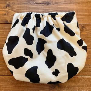 画像3: 【大きいトレパン XL:90-110】 もーもー牛さん パンツ型おむつカバー（防水）立ったまま交換出来る♪MILK (3)