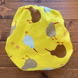 画像4: おさんぽキーウィ 【よつばのおむつ/日本製/ハンドメイド】 布おむつカバー （透湿性防水布使用）鳥,キーウイ (4)