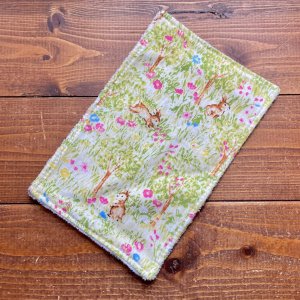 画像1: ¥0プレゼント 【お買い上げ5,555円以上特典】  布おしりふき  「森のうさぎ」 (1)