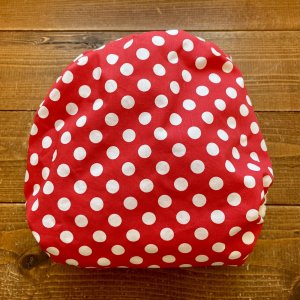 画像4: ミニードット（赤レッド） 【よつばのおむつ/日本製/ハンドメイド】 布おむつカバー （透湿性防水布使用）水玉 (4)