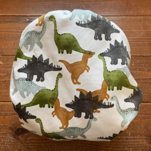 画像4: てくてくダイナソー（きなり） 【よつばのおむつ/日本製/ハンドメイド】 布おむつカバー （透湿性防水布使用）恐竜,男の子 (4)
