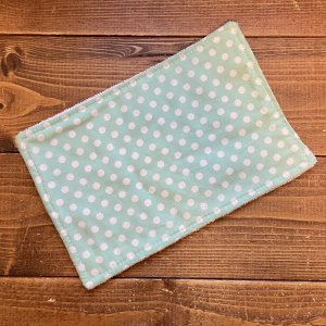 画像1: ¥0プレゼント 【お買い上げ5,555円以上特典】  布おしりふき  水玉 （ミントグリーン） (1)