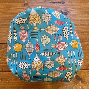 画像5: おしりが水族館 【よつばのおむつ/日本製/ハンドメイド】 布おむつカバー （透湿性防水布使用）フグ,ハリセンボン,熱帯魚,ブルー (5)