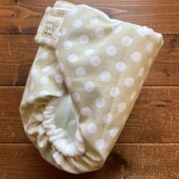 画像1: みずたま(カフェオレ) 【よつばのおむつ/日本製/ハンドメイド】 布おむつカバー (透湿性防水布使用)水玉,ベージュ ナチュラル