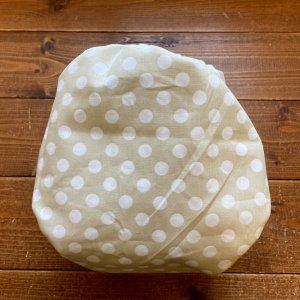 画像5: みずたま（カフェオレ） 【よつばのおむつ/日本製/ハンドメイド】 布おむつカバー （透湿性防水布使用）水玉,ベージュ ナチュラル (5)