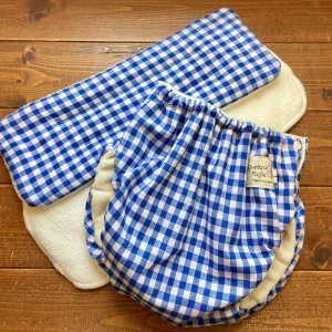 画像2: トイトレ準備に リニューアル！ 【送料無料】トレパン福袋【ハンドメイド】 立ったまま履ける♪ トレパン パンツ型布おむつカバー ３点セット クリックポスト発送 (2)