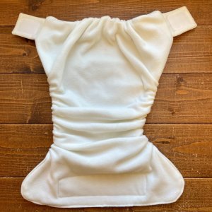画像5: ギンガムチェック（ブルー２） 【よつばのおむつ/日本製/ハンドメイド】 布おむつカバー （透湿性防水布使用）青 ナチュラル (5)