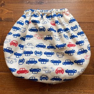 画像3: 【大きいトレパン XL:90-110】 レトロカー（トリコカラー） パンツ型おむつカバー（防水）立ったまま交換出来る♪ストライプ /車,赤,ネイビー,北欧 (3)