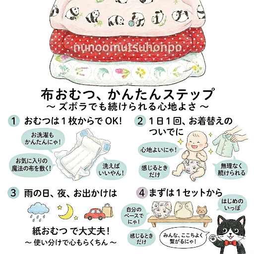 新生児の布おむつ、サイズはどう選ぶ？買い換えのタイミングと失敗しないコツ