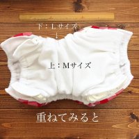 画像2: 【クリックポスト送料無料】【ハンドメイド】立ったままOK♪履かせるパンツ型布おむつカバー福袋（５点セット）