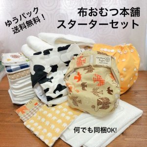 画像1: 【１番お得なセット】布おむつ本舗スターターセット（30点Set）【ゆうパック送料無料】 布おむつ始めるならまずはこれ！ 保育園準備やご出産準備にも (1)