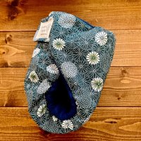 画像1: 菊の花（青緑）【よつばのおむつ/日本製/ハンドメイド】布おむつカバー （透湿性防水布使用）花柄,和柄