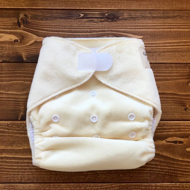 布おむつ本舗オリジナル ポケット式ワンサイズおむつカバー もこもこミルク マジックテープ 布おむつ本舗オリジナル ポケット式ワンサイズおむつカバー もこもこミルク マジックテープ